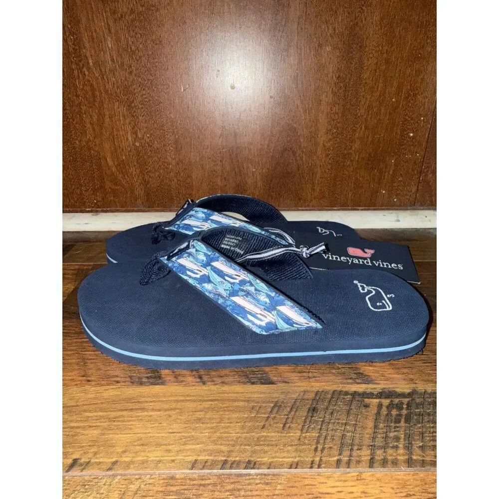 NWT Vineyard Vines‎ Fish Derby Classic Flip Flop Size 3